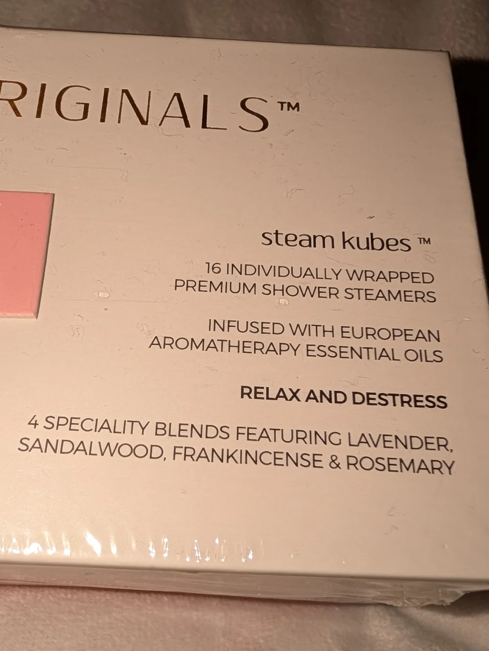 Steam Originals Shower Steam Kubes 16 Cubes Relax And Destress Sealed Package
